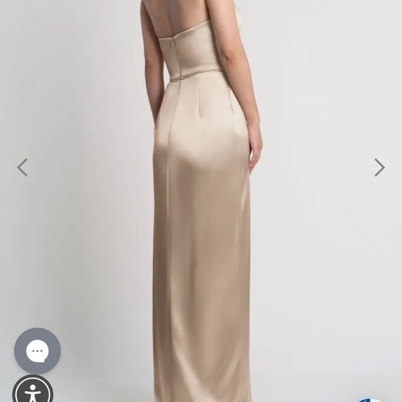 Jenny Yoo Nadia Dress Pale Gold - Picture 2 of 10